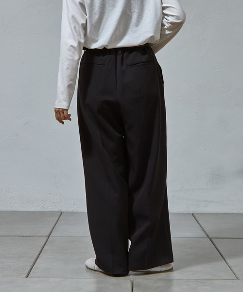 パンツ YV COLONY 2139 パンツ ストレッチイージータックワイドパンツ