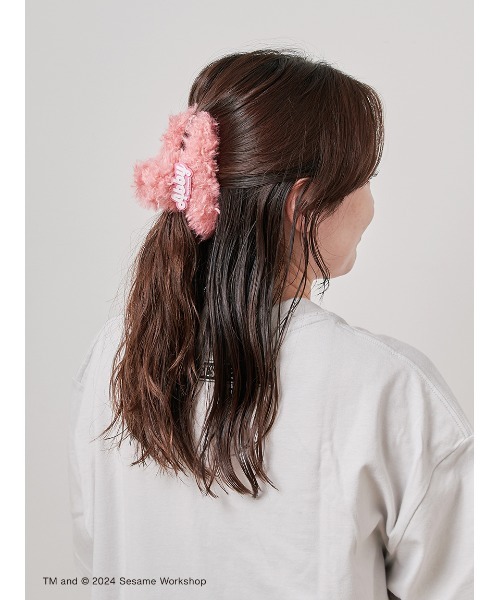 デニムリメイク☆リアルファーヘアクリップ デニムリメイク☆リアル