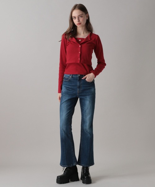 FOREVER21 カーディガン 「2024FW」ローズキャミセット