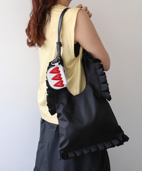 forekatoosamuラタンフリルバック AMBIDEX Store △ナイロンフリルバッグ(F チャ): l'atelier du savon