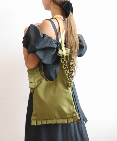 Three Four Time トートバッグ フリル2WAYエコBAG レディース