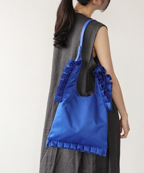 Three Four Time トートバッグ フリル2WAYエコBAG レディース