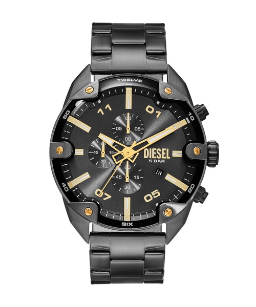 【DIESEL/ディーゼル】腕時計 アナログ ステンレス ブラック シルバー人気 DIESEL 腕時計 ディーゼル メンズ アナログ ステンレス DZ4669