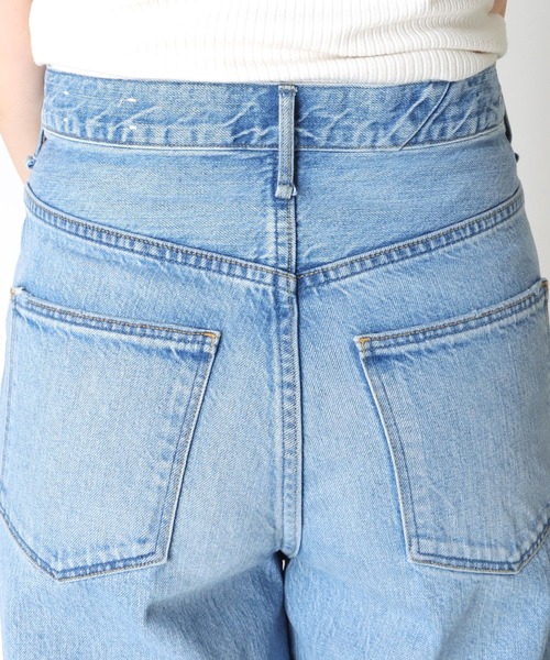 ✧美品【アッパーハイツ】ハイライズワイドデニムパンツ25 ブルー upperhights ジーンズ デニム デニムパンツ THE SISTER スーパー
