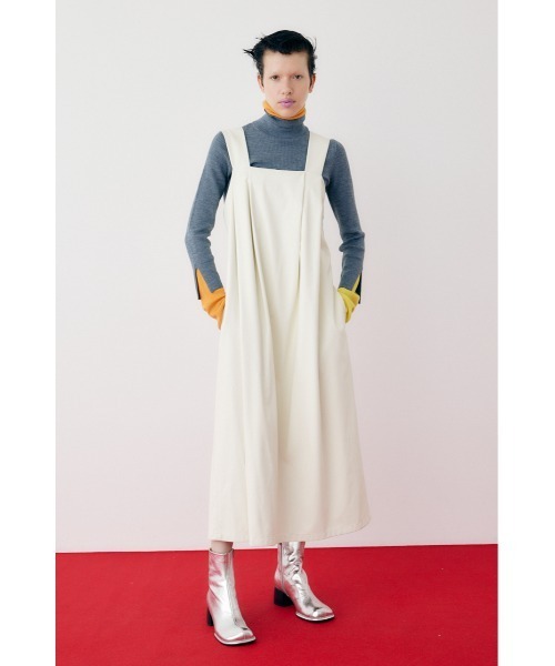 HeRIN.CYE ワンピース Leather-like long dress レザーライクロング