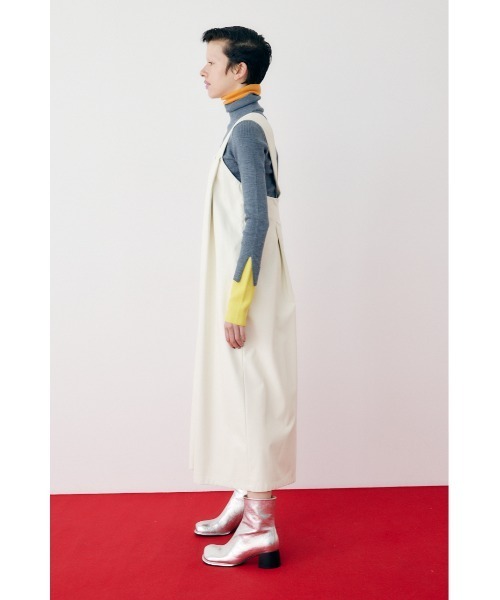 HeRIN.CYE ワンピース Leather-like long dress レザーライクロング