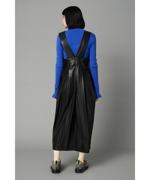 HeRIN.CYE ワンピース Leather-like long dress レザーライクロング