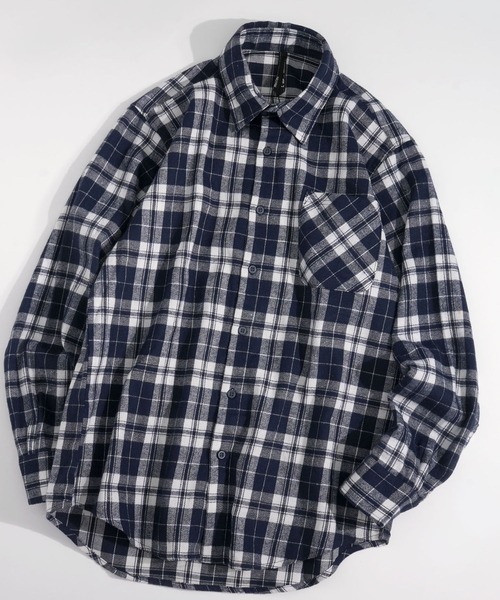 VINTAGE FLANNEL CHECK SHIRT ヴィンテージ シャツ シャツ Vintage-like check flannel shirt/ヴィンテージライク