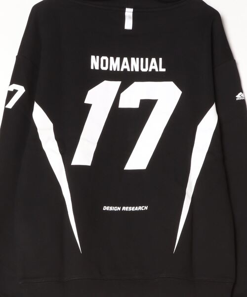 パーカー・フーディ NOMANUAL 17 FOOTBALL HOODIE BLACK NM63HD18M1BK NOMANUAL パーカー 「NOMANUAL」17 FOOTBALL HOODIE メンズ