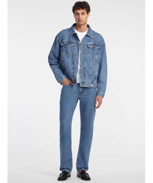 デニムジャケット gジャン GUESS JEANS Mens Oversize Trucker Jacket