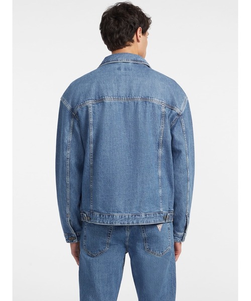 デニムジャケット gジャン GUESS JEANS Mens Oversize Trucker Jacket