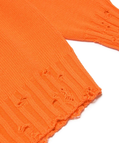 MARNI オレンジ ニットセーター ショートスリーブ MARNI（マルニ） ニット セーター Kids ＆ Junior ワンポイント