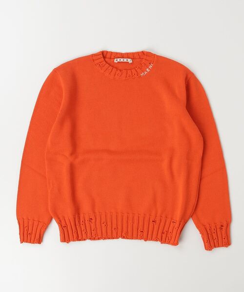 MARNI マルニ ワンピース 14Y ロゴ刺繍 ニット marn255gcmd0524-s.jpg