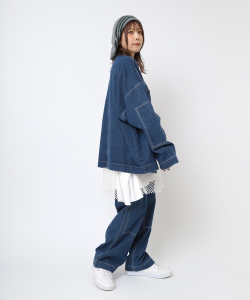 値下げRNA-N デニムジャケット　新品 RNA-N デニムジャケット gジャン J2046 フレンチワーク