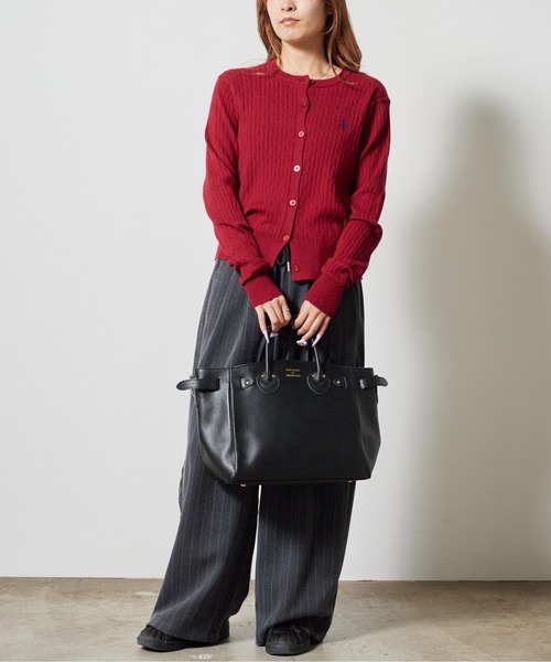 お*ん様 ヤングアンドオルセン　エンボスレザーベルテッドトート　ラージ YOUNG&OLSEN The DRYGOODS STORE（ヤングアンドオルセン） トート