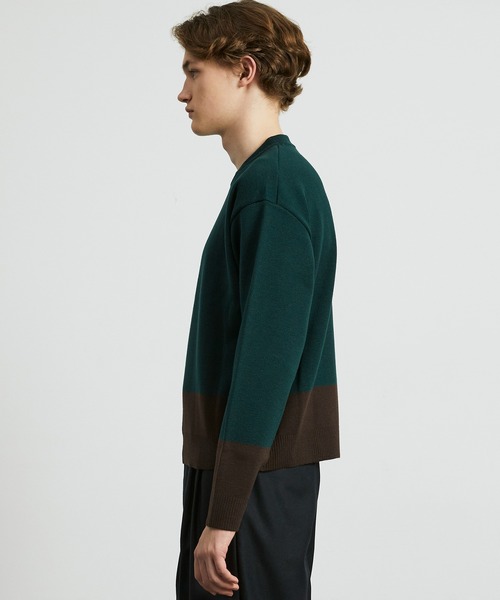 UNITED TOKYO バスケットショートニット　ブラウン UNITED TOKYO（ユナイテッドトウキョウ） セーター ニット