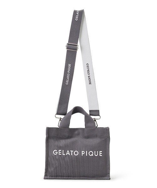 gelato pique☆ジェラピケ☆キャンバスロゴ ショルダーバッグ キャンバスロゴショルダーバッグ（ショルダーバッグ）｜gelato