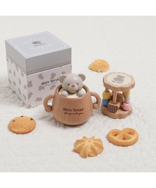 apres les cours（アプレレクール） おもちゃ tiny bear 木製ゆらゆら