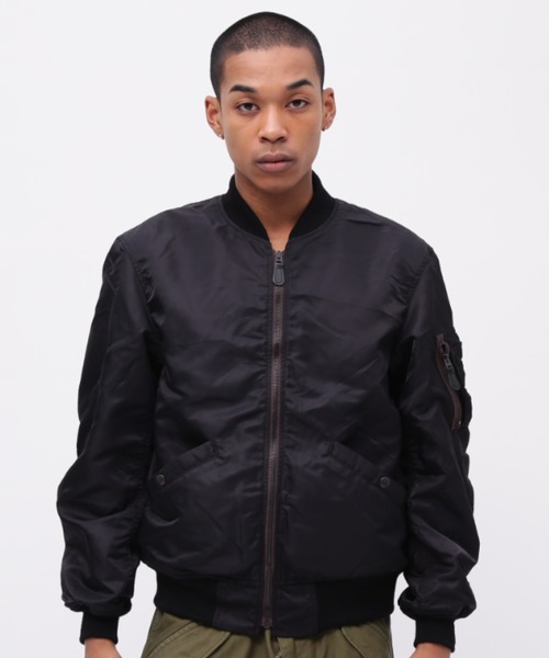 AVIREX MA-1ジャケット ブラック MA-1 NYLON BOMBER JACKET – Avirex