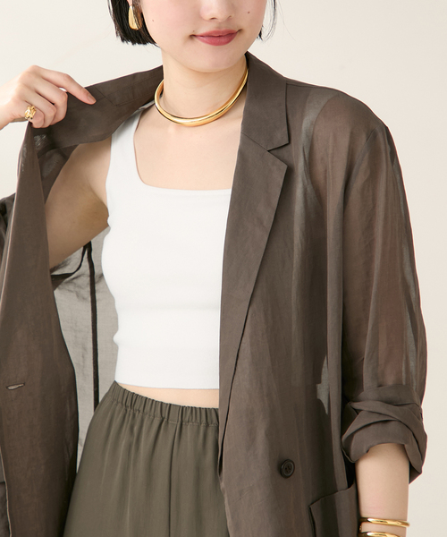 plage ニットブラトップ　ベージュ プラージュ Plage 《追加》Knit Bra Top （ベージュ