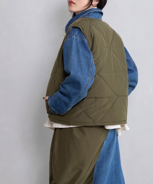 「MARECHAL TERRE」 デニムジャケット MEDIUM インディゴブルー レディース_画像3