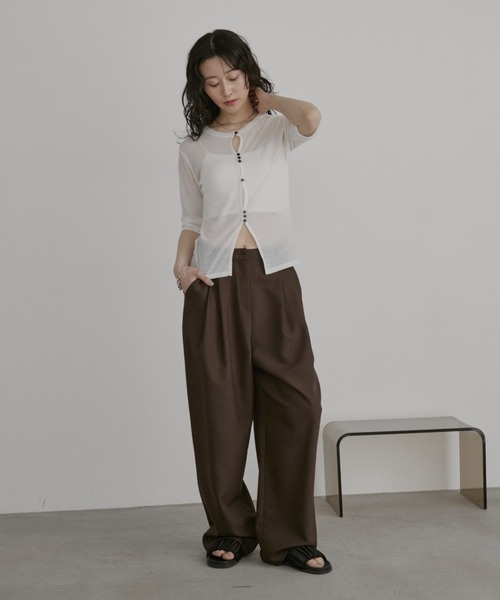 littlet Suzie ドレープシアーカットソー ドレープシアートップス（Tシャツ/カットソー）｜select MOCA