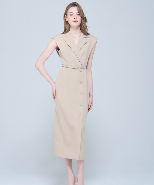 パーティードレス ワンピース French Sleeve Tailored Dress_2