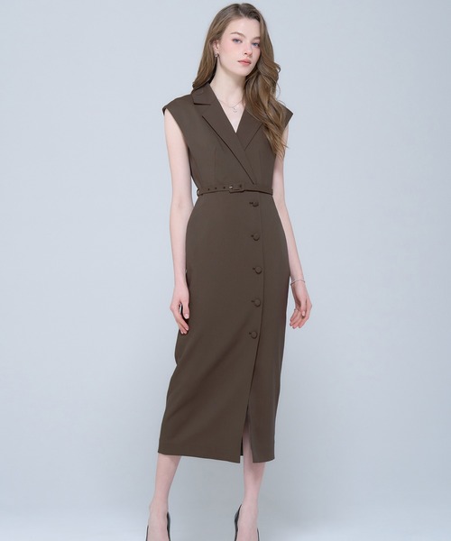 ワンピース French Sleeve Tailored Dress emiriawiz ワンピース French Sleeve Tailored Dress : ZOZOTOWN