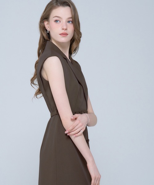 パーティードレス ワンピース French Sleeve Tailored Dress_6