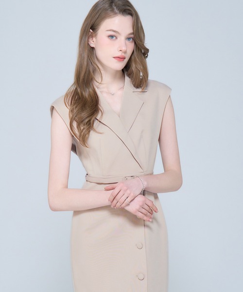 emiriawiz ワンピース French Sleeve Tailored Dress : ZOZOTOWN