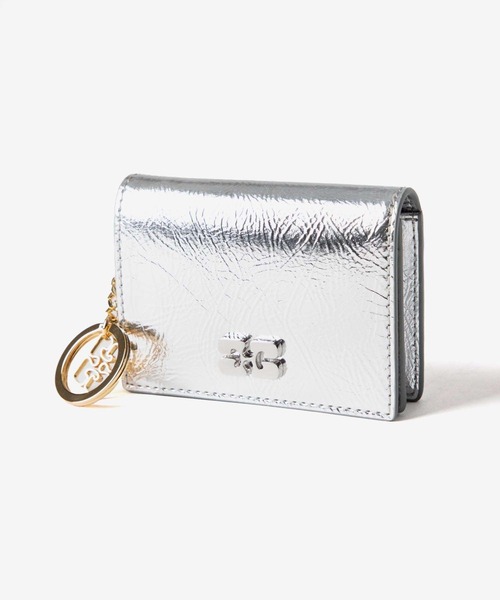ガニー GANNI BOU メタリック カードホルダー カードケース GANNI カードケース Bou Flap Card Holder Metallic ガニー ボウ