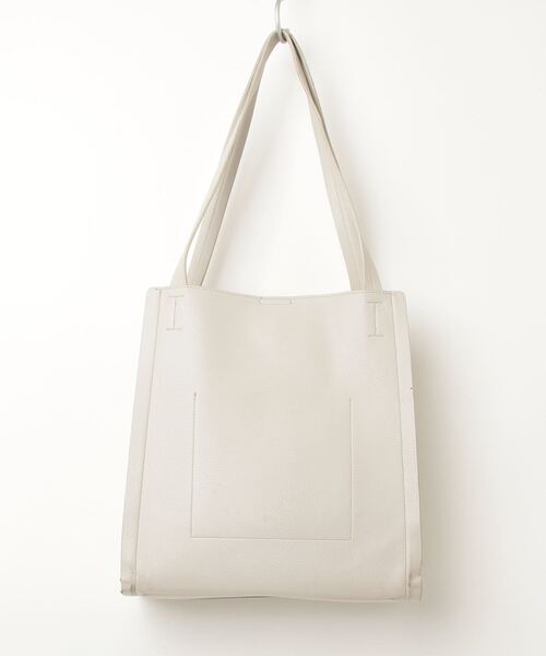 【美品】INDIVI バッグ　グレー L．グレー 【INDIVI】飾り付きトートバッグ 軽量 持ちやすい