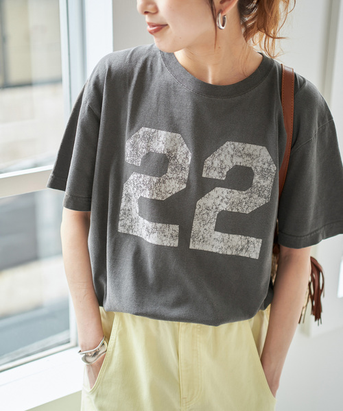 tシャツ 「追加」AUTHEN / オーセン NUMBERING FLOCKY T-SHIRT レディース