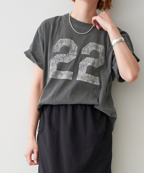 tシャツ 「追加」AUTHEN / オーセン NUMBERING FLOCKY T-SHIRT レディース AUTHEN tシャツ 「追加」AUTHEN / オーセン NUMBERING FLOCKY T