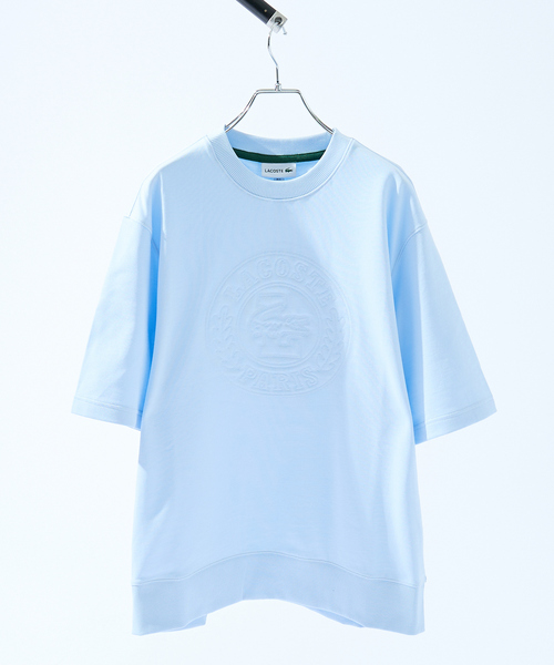 【LACOSTE】トーン・オン・トーンステッチ半袖スウェット LACOSTE tシャツ 「LACOSTE / ラコステ」トーン・オン・トーン