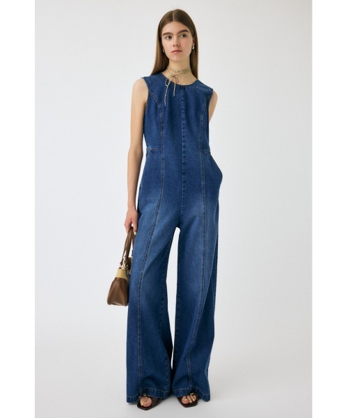 マウジー（MOUSSY）/BACK SLIT DENIM  オールインワン MOUSSY（マウジー） オールインワン BACK SLIT DENIM オールインワン