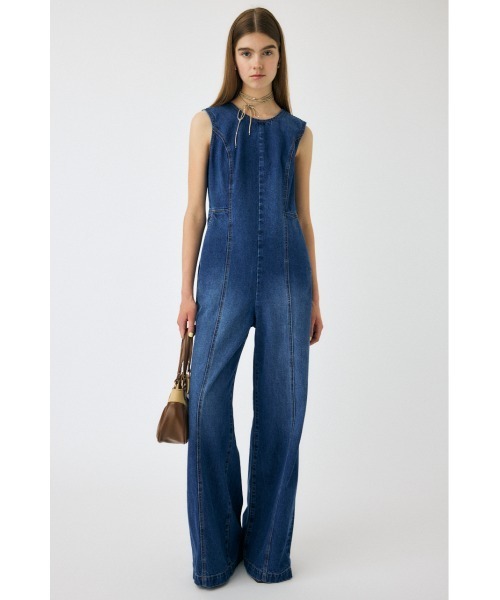 MOUSSY オールインワン BACK SLIT DENIM レディース : ZOZOTOWN
