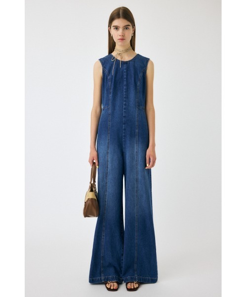 MOUSSY オールインワン BACK SLIT DENIM レディース : ZOZOTOWN