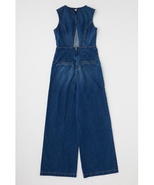 MOUSSY オールインワン BACK SLIT DENIM レディース : ZOZOTOWN