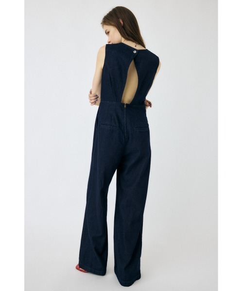 MOUSSY オールインワン BACK SLIT DENIM レディース : ZOZOTOWN