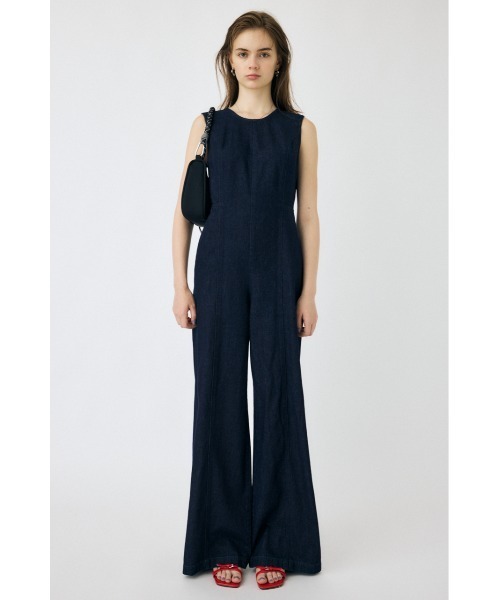 MOUSSY DENIM FRINGE オールインワン moussy - 24SS【MOUSSY】DENIM FRINGE オールインワン