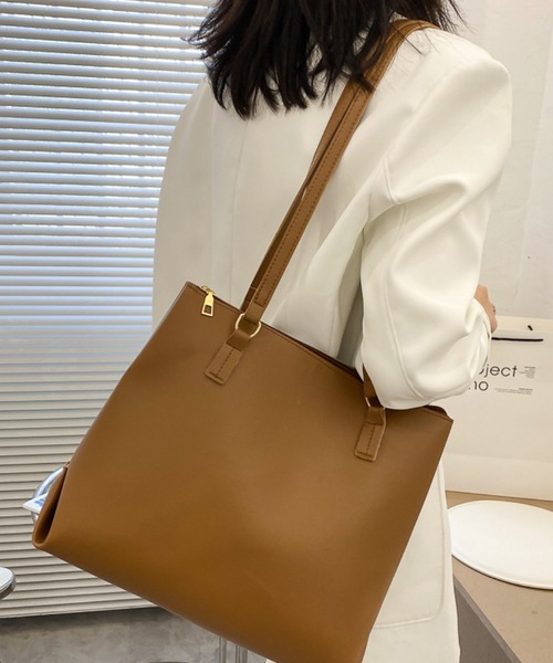 VIBGYOR トートバッグ urbanfemine./ A4収納 大容量PUレザートート
