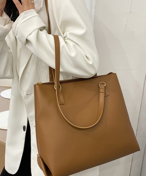 VIBGYOR トートバッグ urbanfemine./ A4収納 大容量PUレザートート
