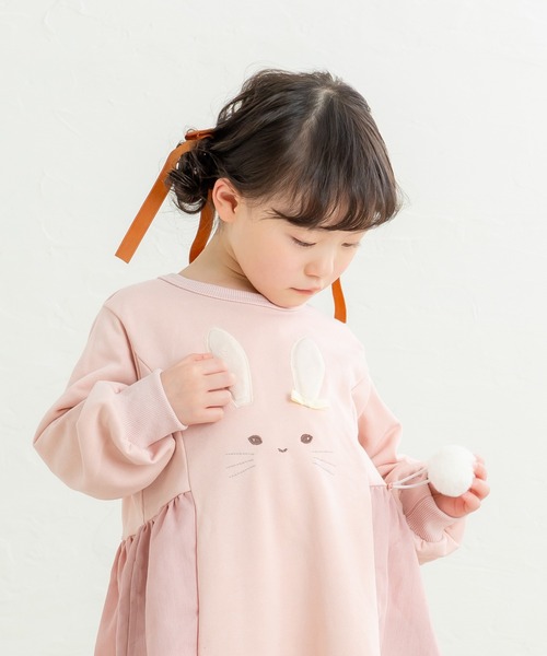 うさぎ ワンピース la poche biscuit（ラポシェビスキュイ） ワンピース うさぎワンピース