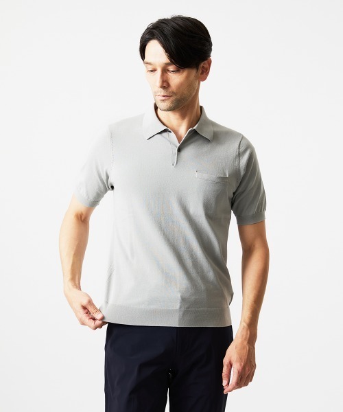 MICHEL KLEIN HOMME（ミッシェルクラン オム） ポロシャツ 半袖ニット