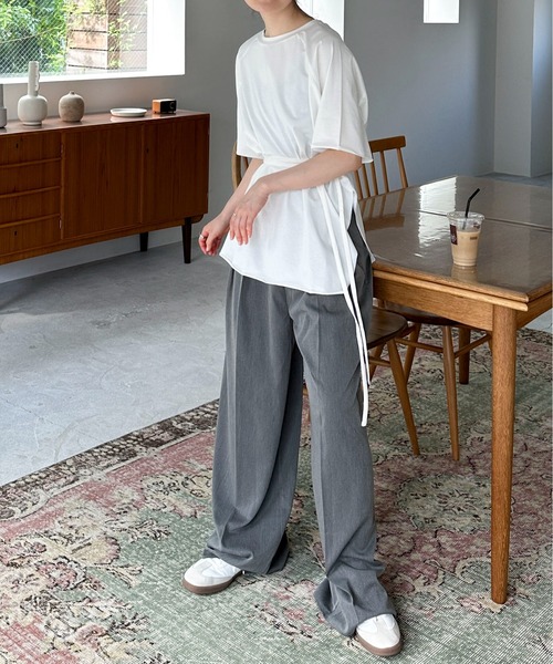 「feepur」 半袖Tシャツ MEDIUM オフホワイト レディース