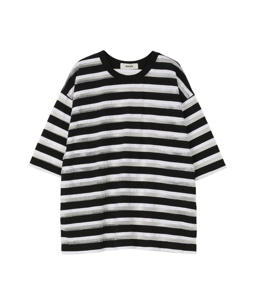 「ZUCCa」 半袖Tシャツ X-LARGE ブラック メンズ