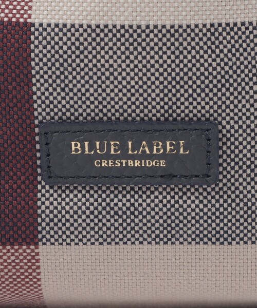 美品　ブルーレーベルクレストブリッジ　巾着　ショルダーバック　チェック BLUE LABEL CRESTBRIDGE ショルダーバッグ バッグ クレスト