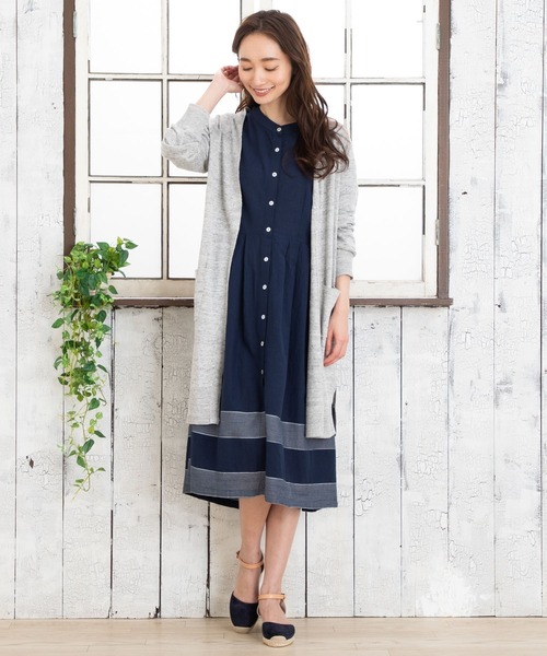 「sabstreet my standard」 ニットカーディガン 9号 グレー レディース_画像6