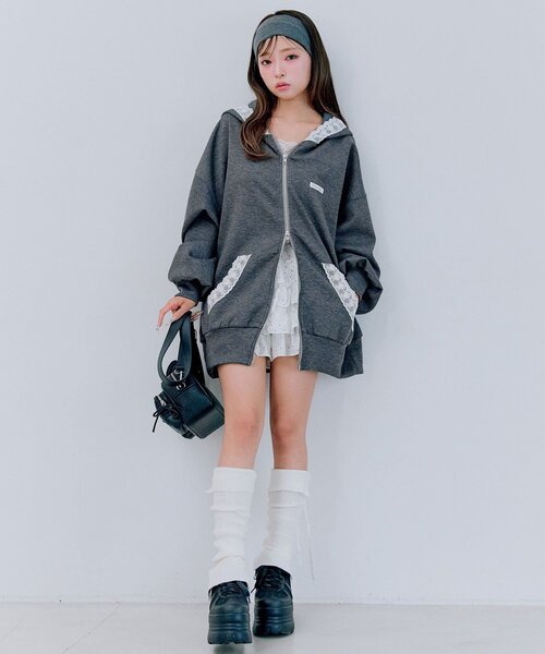 新品未使用ELECTRIC HOODIE撥水パーカー グレーSサイズ50%OFF 超撥水・メディアで話題】プルオーバーサイドファスナーパーカー